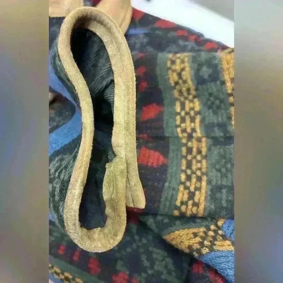 Woolrich Vintage Blanket Floral Native Print Jacket Coat Medium fits like Large - Picture 9 of 16